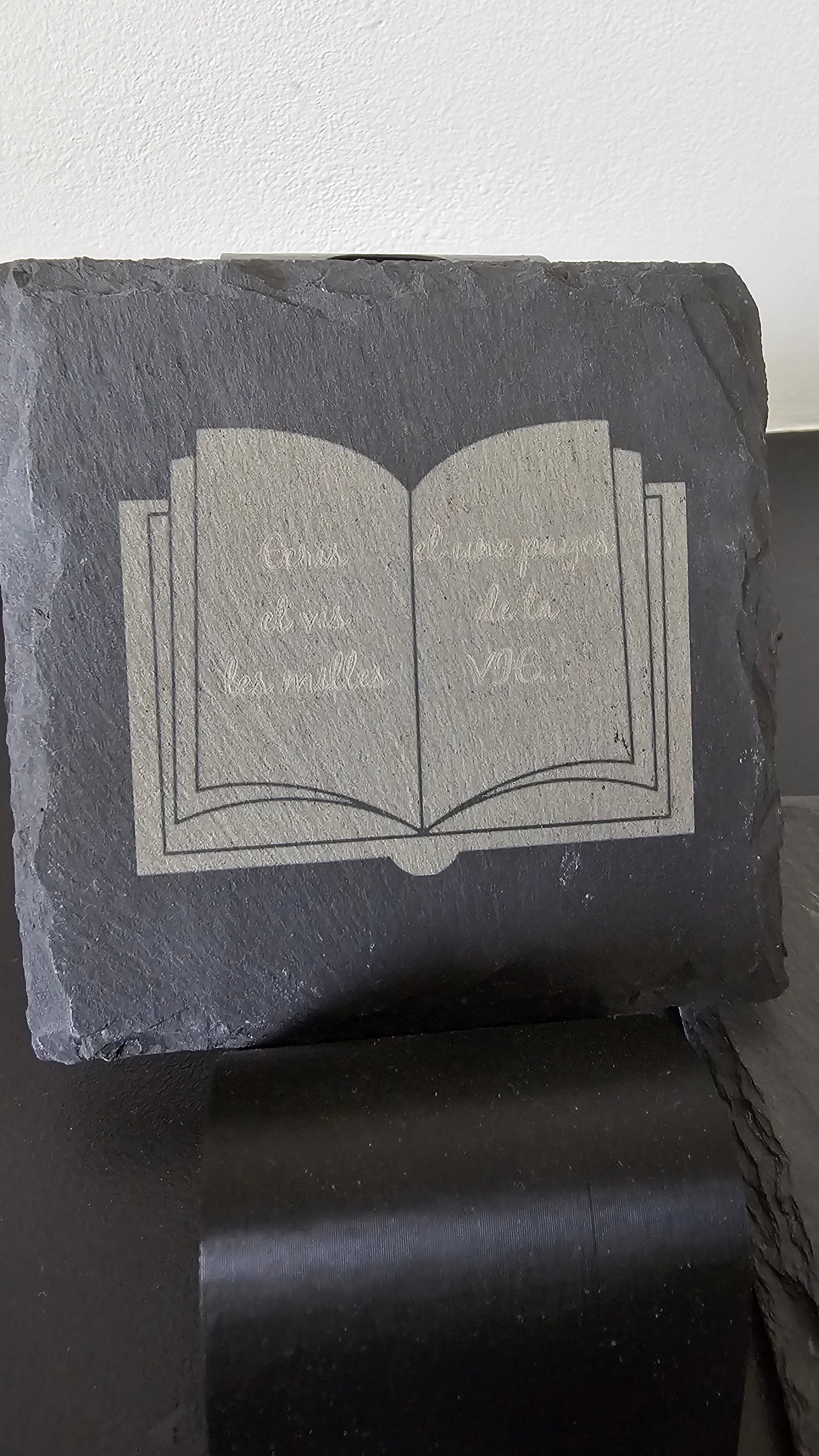 Ardoise gravée 10x10cm