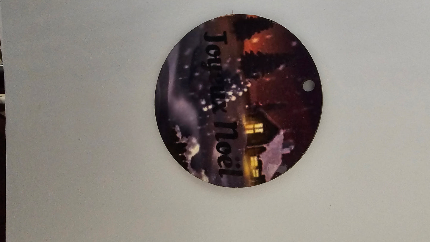 Boules de Noël acrylique recto/verso