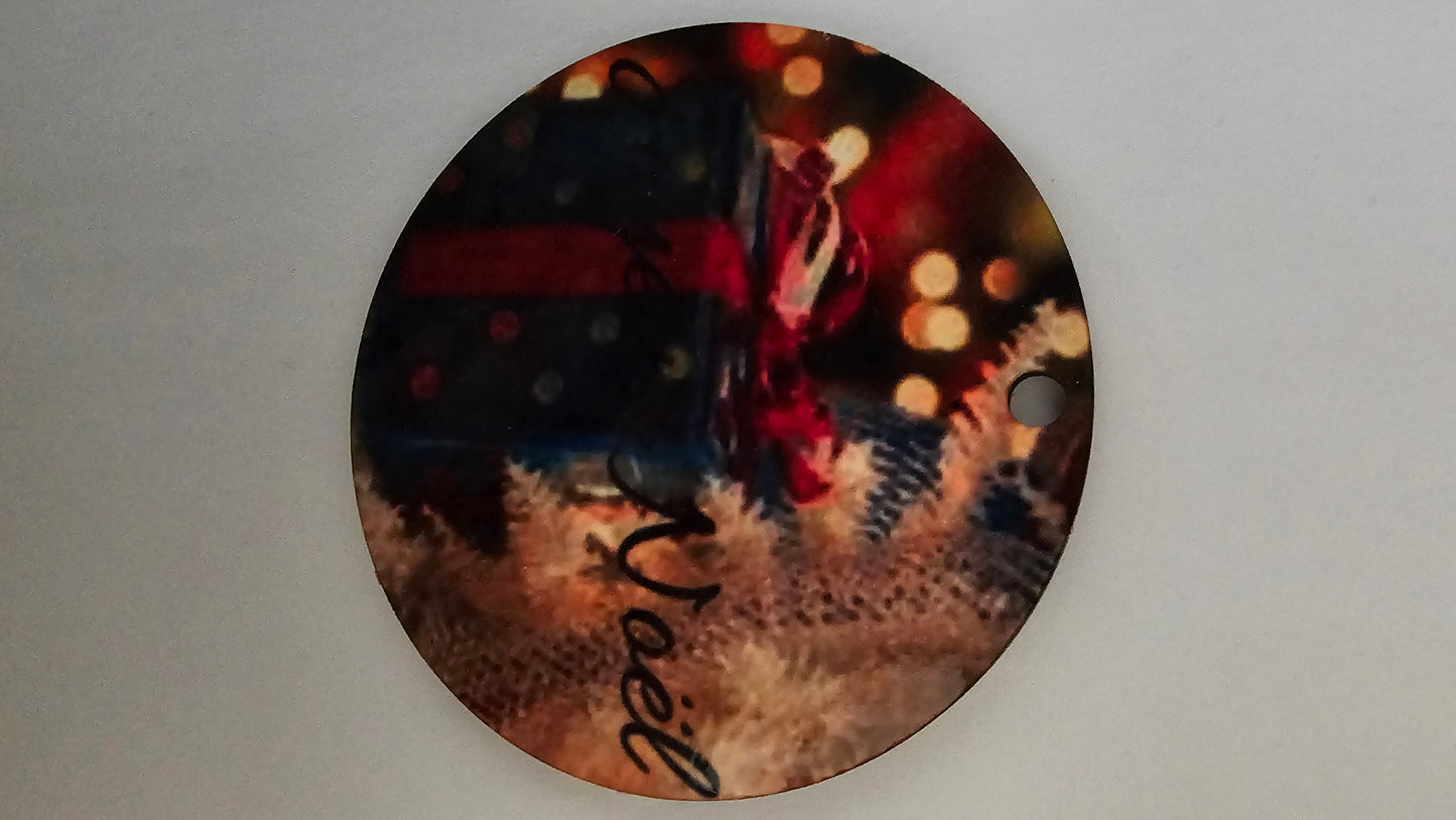 Boules de Noël acrylique recto/verso