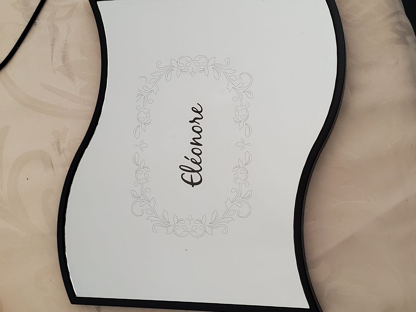 Miroir gravé personnalisable