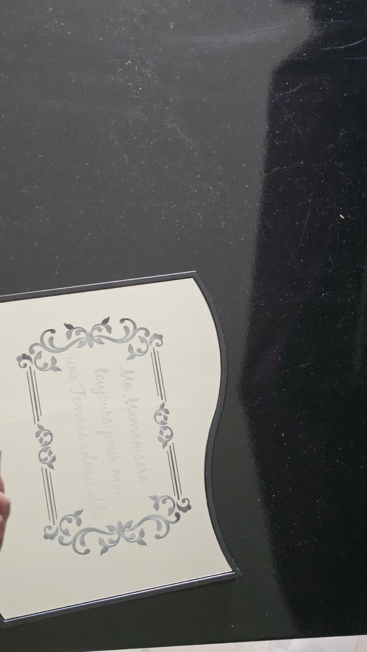 Miroir gravé personnalisable