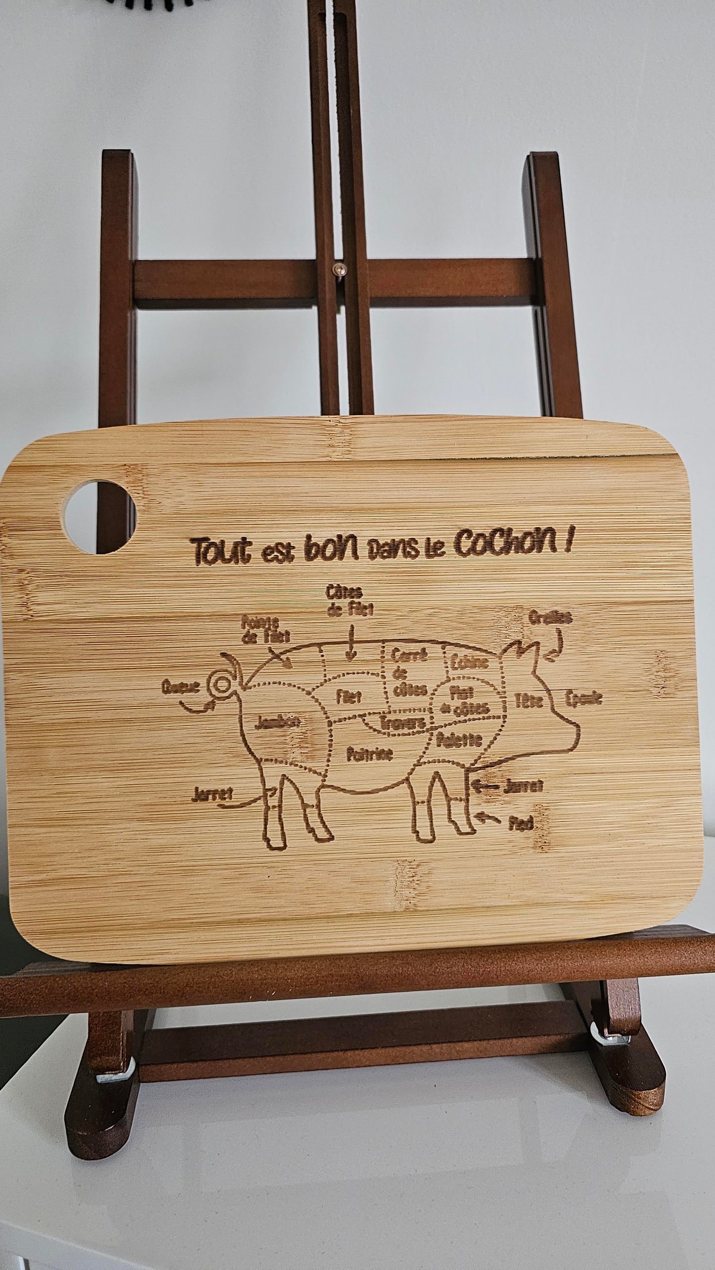 Plateau/planche à découper en bois